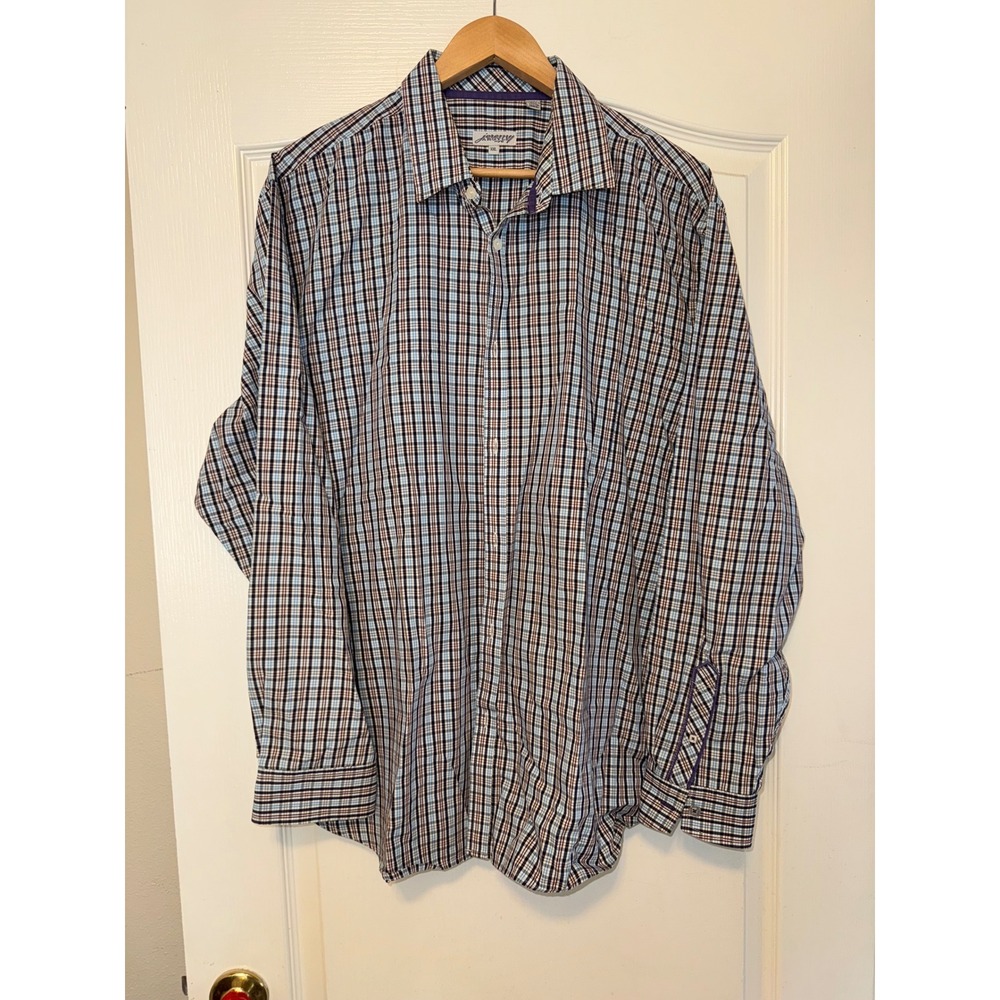 Jeremy Argyle Men's Checkered, Button-Down Shirt,… - image 2